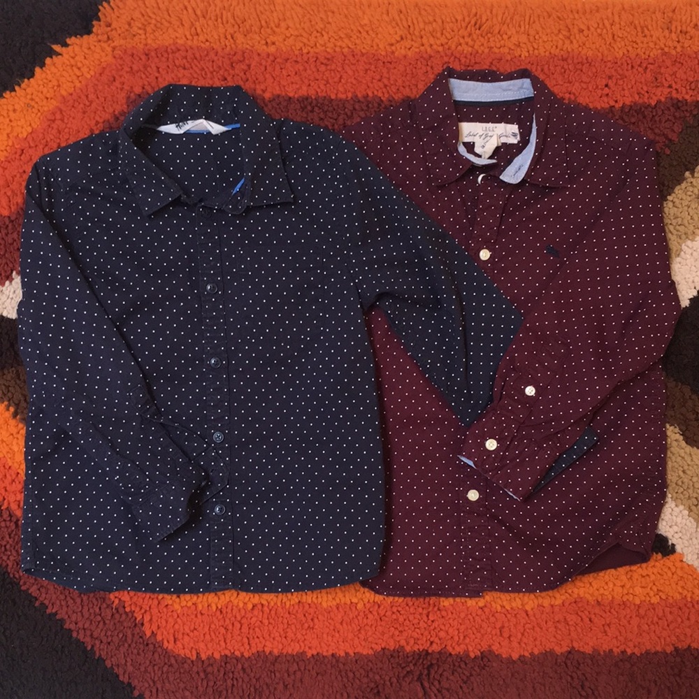 Polka Dot Button Up Shirt